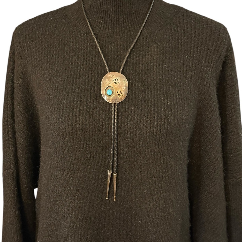 Topshop Black Oversized Comfy Turtleneck Sweater Size Small but will fit XL - Picture 8 of 13